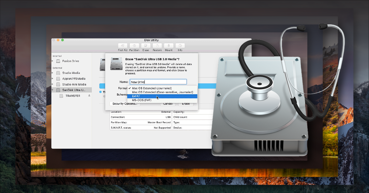 format to ntfs for mac